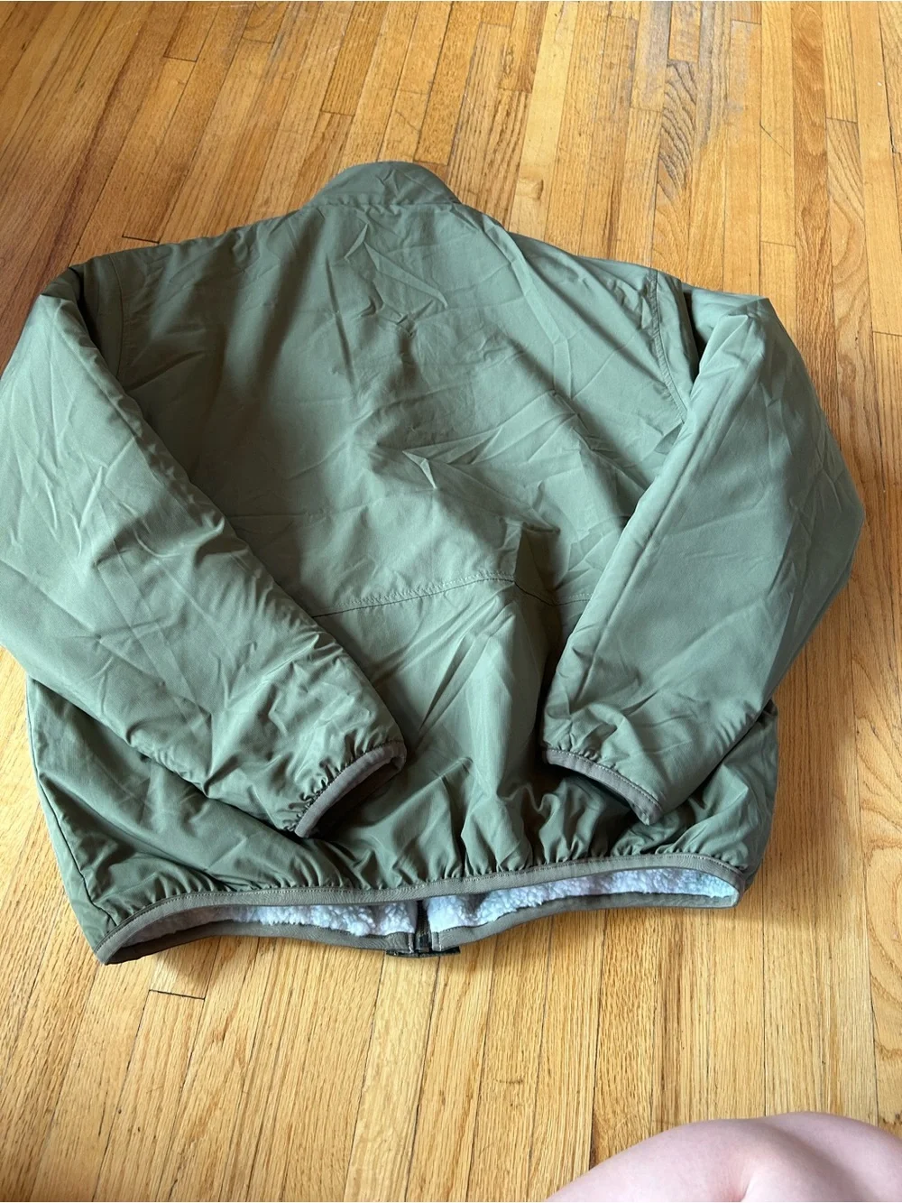 Nike sportswear club fleece plus reversible winterized top jacket - olive